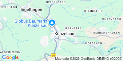 Karte Künzelsau