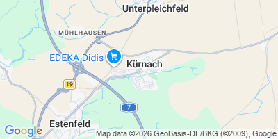 Karte Kürnach