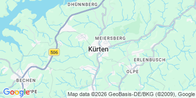 Karte Kürten