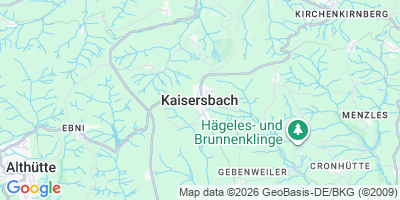 Karte Kaisersbach
