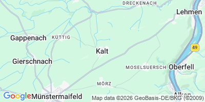 Karte Kalt