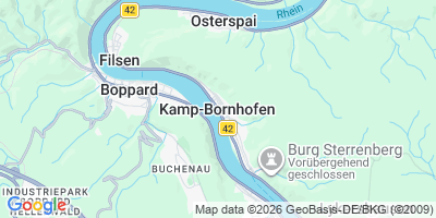 Karte Kamp-Bornhofen