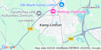 Karte Kamp-Lintfort