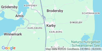 Karte Karby