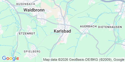 Karte Karlsbad