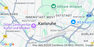 Karte Karlsruhe