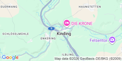 Karte Kinding