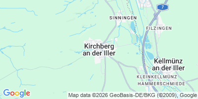 Karte Kirchberg an der Iller