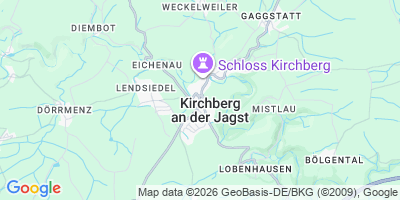 Karte Kirchberg an der Jagst