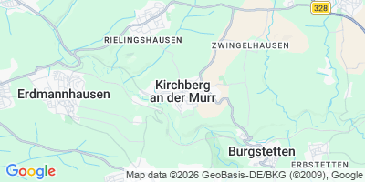 Karte Kirchberg an der Murr