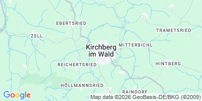 Karte Kirchberg i.Wald