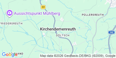 Karte Kirchendemenreuth