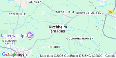 Karte Kirchheim am Ries
