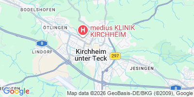 Karte Kirchheim unter Teck
