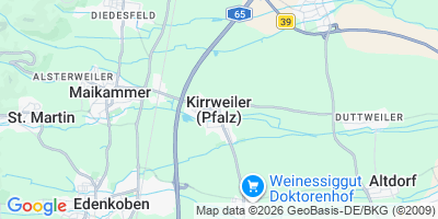 Karte Kirrweiler (Pfalz)