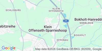 Karte Klein Offenseth-Sparrieshoop