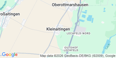 Karte Kleinaitingen