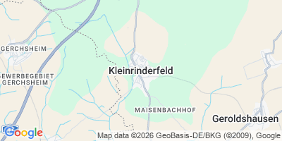 Karte Kleinrinderfeld