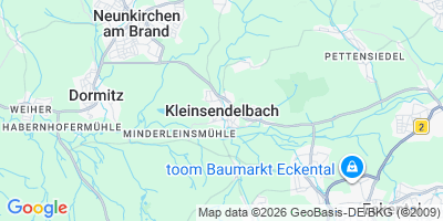 Karte Kleinsendelbach