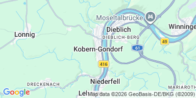 Karte Kobern-Gondorf