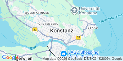 Karte Konstanz, Universitätsstadt