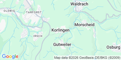 Karte Korlingen