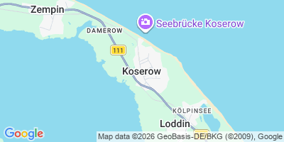 Karte Koserow