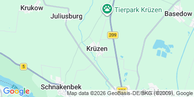 Karte Krüzen