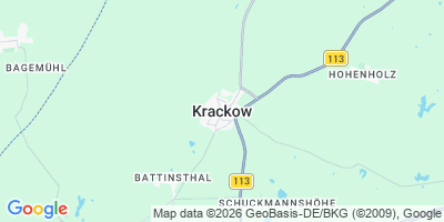 Karte Krackow