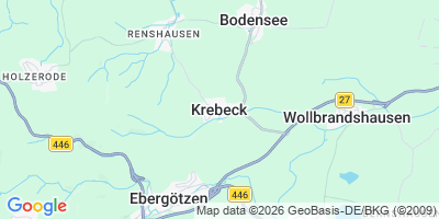 Karte Krebeck