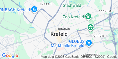 Karte Krefeld