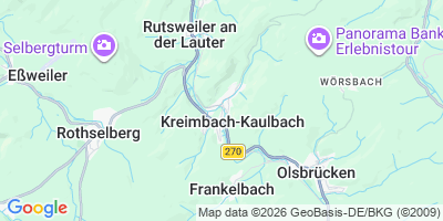 Karte Kreimbach-Kaulbach