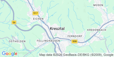 Karte Kreuztal
