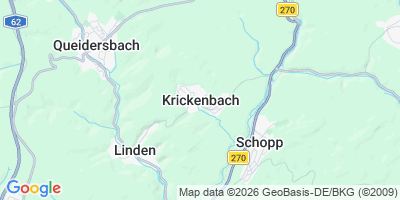 Karte Krickenbach