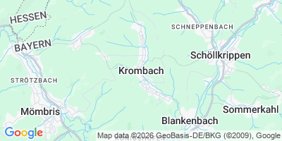 Karte Krombach