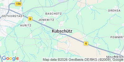 Karte Kubschütz / Kubšicy