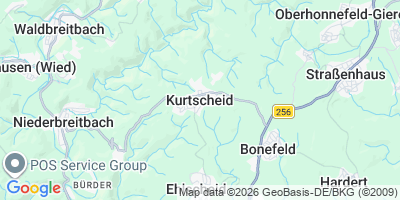 Karte Kurtscheid