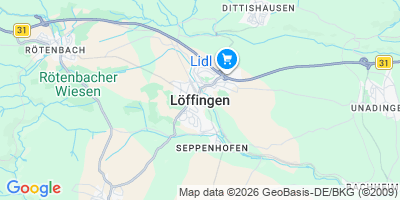Karte Löffingen