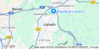 Karte Lörrach