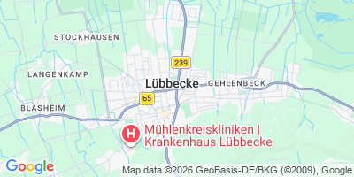 Karte Lübbecke