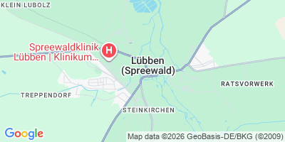 Karte Lübben (Spreewald)