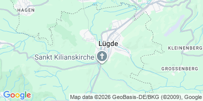 Karte Lügde, Stadt der Osterräder