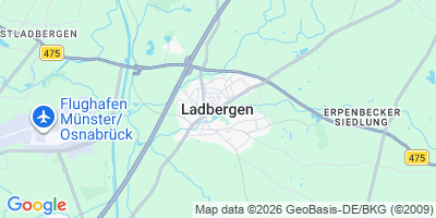 Karte Ladbergen