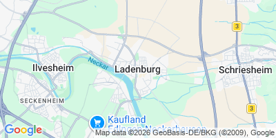 Karte Ladenburg