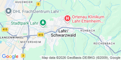Karte Lahr/Schwarzwald