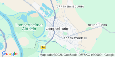 Karte Lampertheim