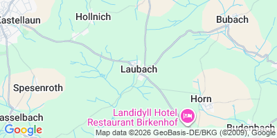 Karte Laubach