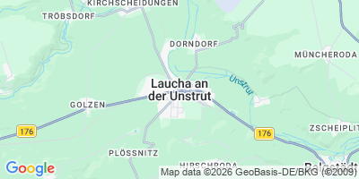 Karte Laucha an der Unstrut