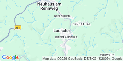 Karte Lauscha