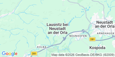 Karte Lausnitz b. Neustadt an der Orla